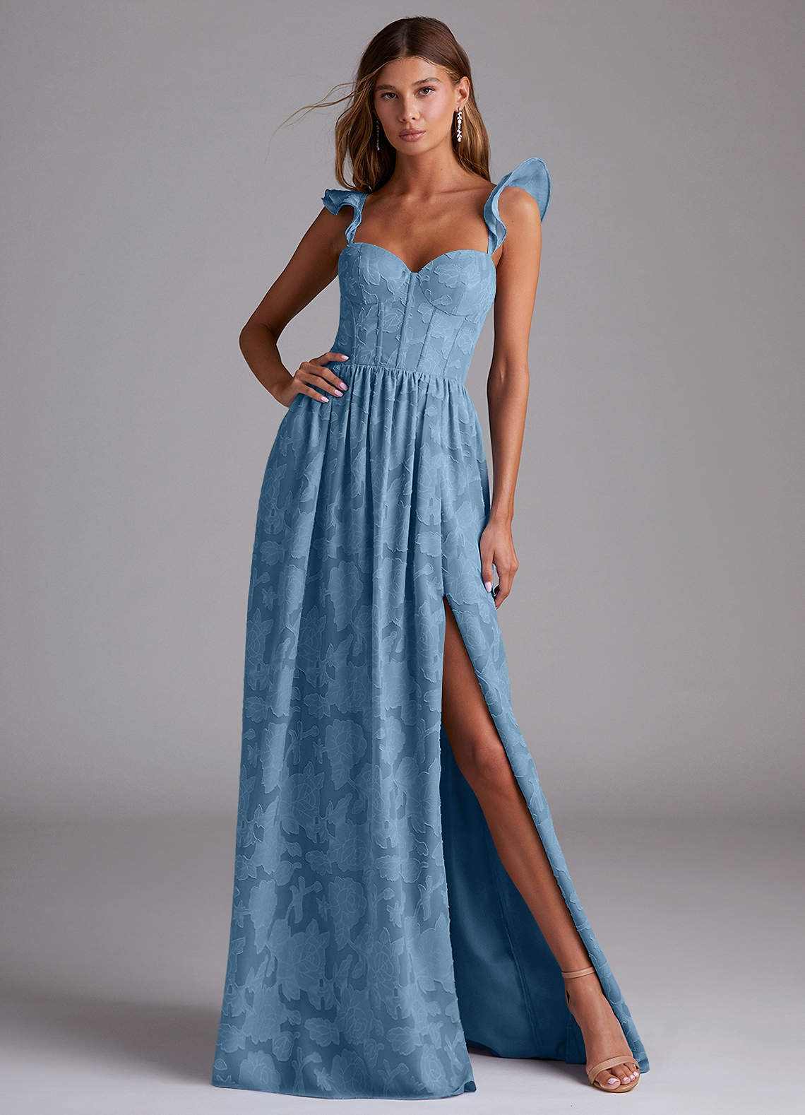 princess polly baby blue dress Wedding of John & Abbie | 19 Kids and Counting Wiki main image 0