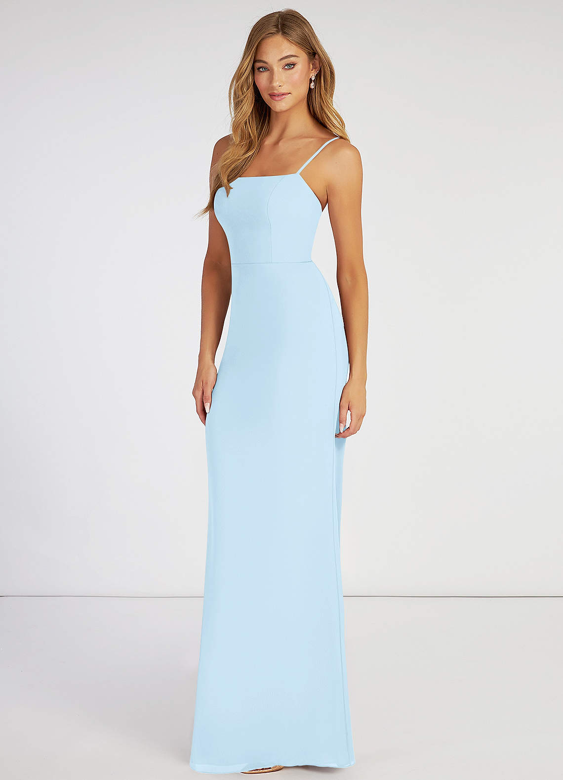 Azazie Tayla Sky Blue Bridesmaid Dresses | Azazie