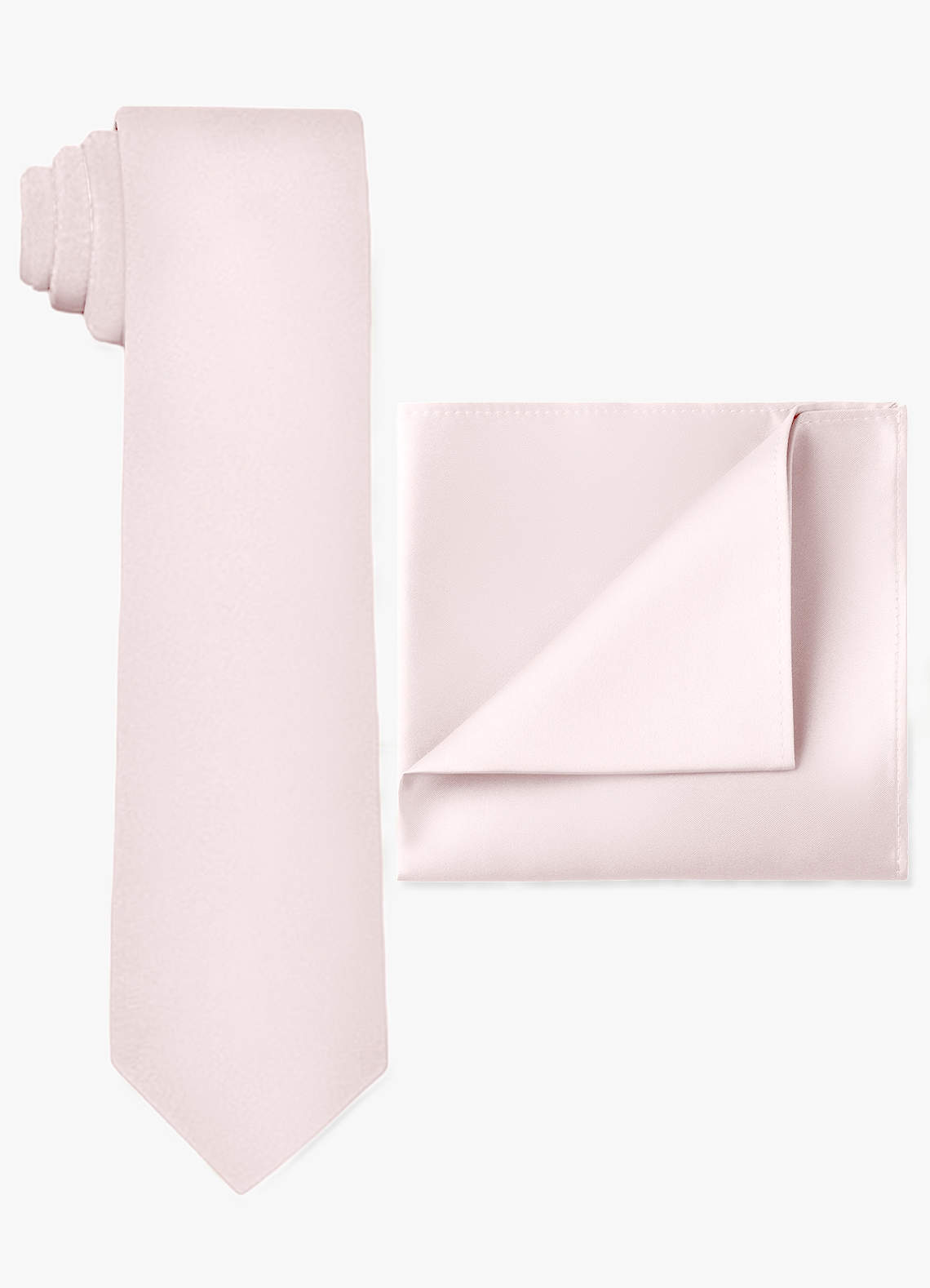 front Matte Satin Wide Tie and Pocket Square Set