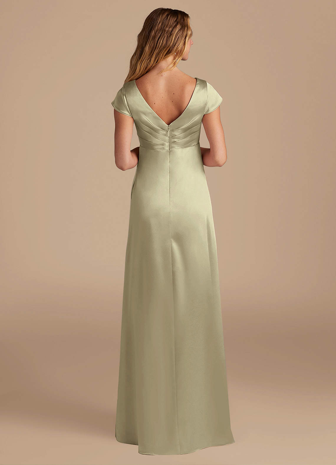 azazie green dress Bridesmaid Dresses Azazie line skirt with a leg slit Azazie Allessia Ready to Ship