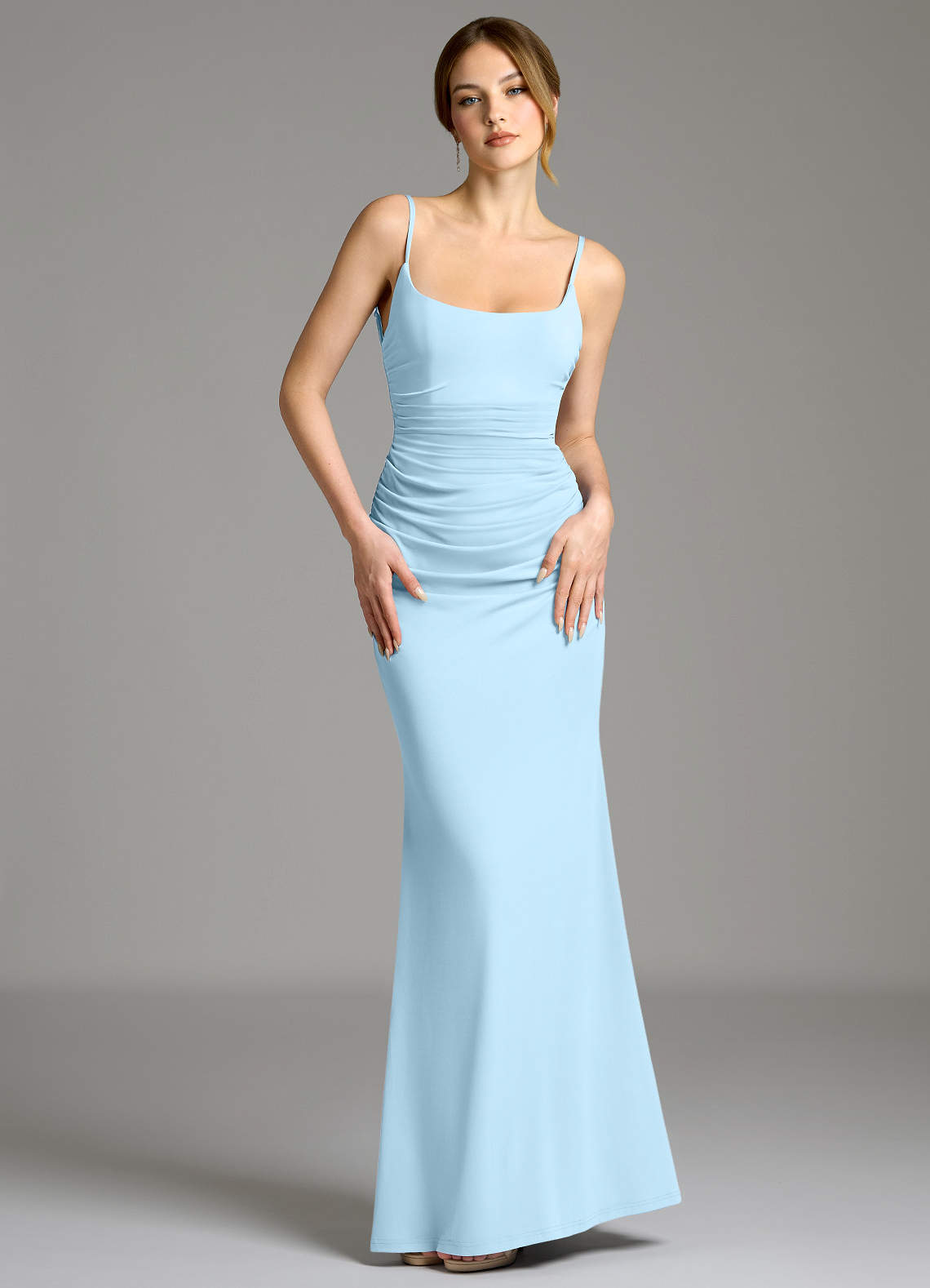 jersey formal dresses Ashley Lauren 11525 Formal Dresses White 2 / White main image 1