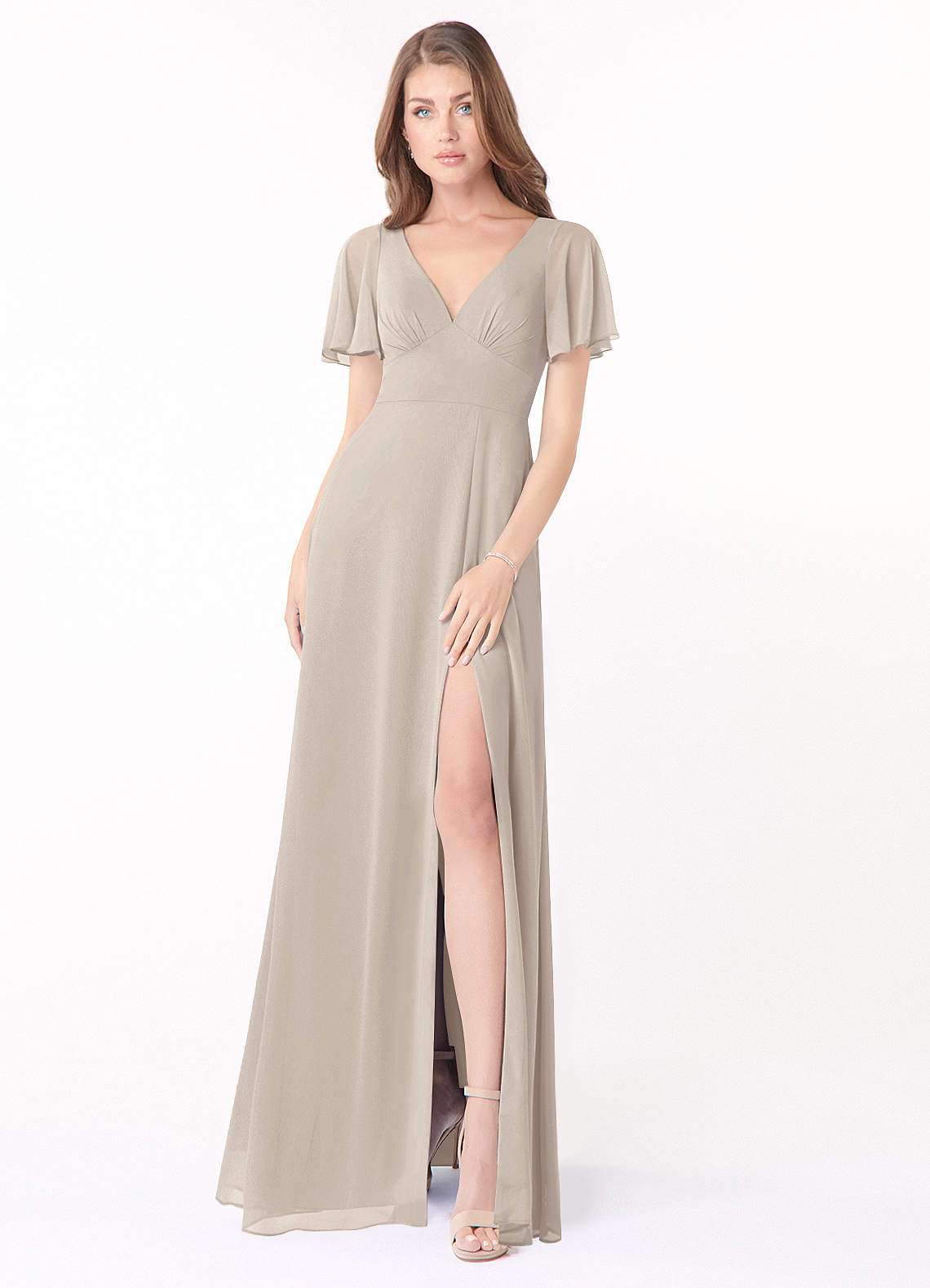 Sexy Bronzing Flounce V Neck Sling Dress Dresses