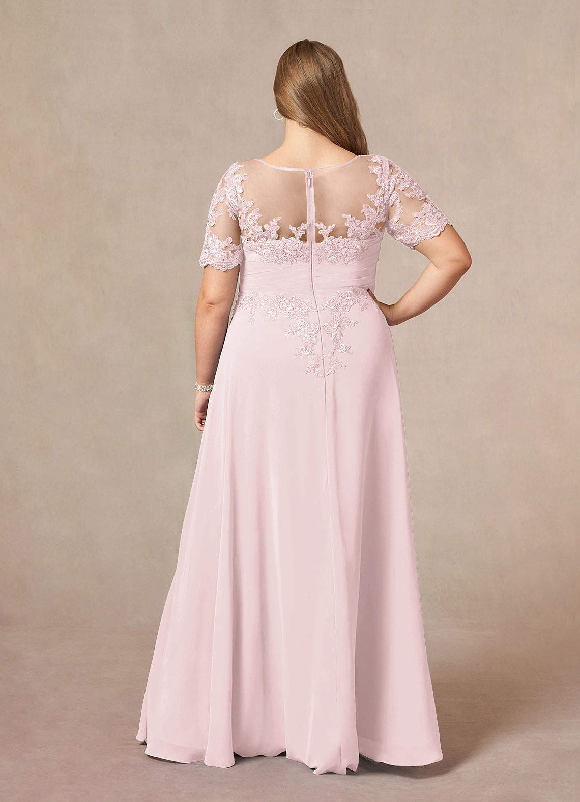 lexi lace dress LEXI Lace Back Low Waisted Sheared Dress 16 (XXLARGE) / PINK