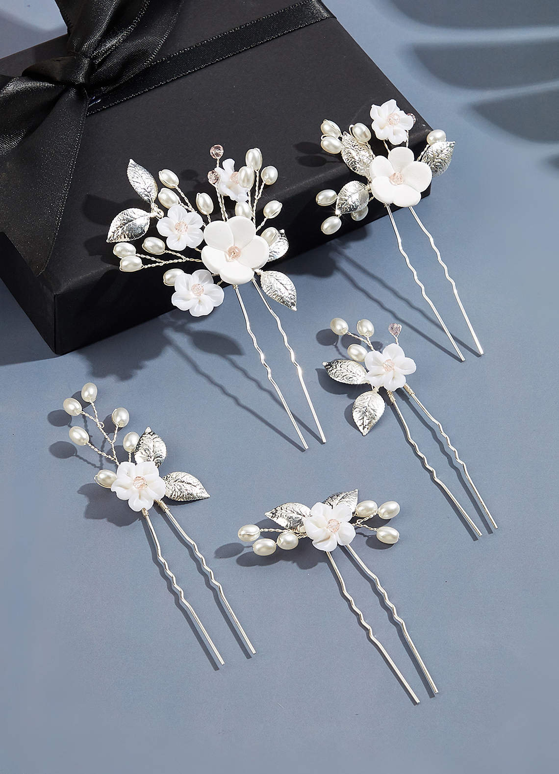 Winter Flower Pearl Pins