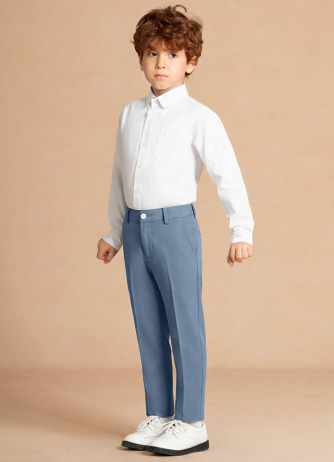 front Finn 더스티 블루 남자아이 바지