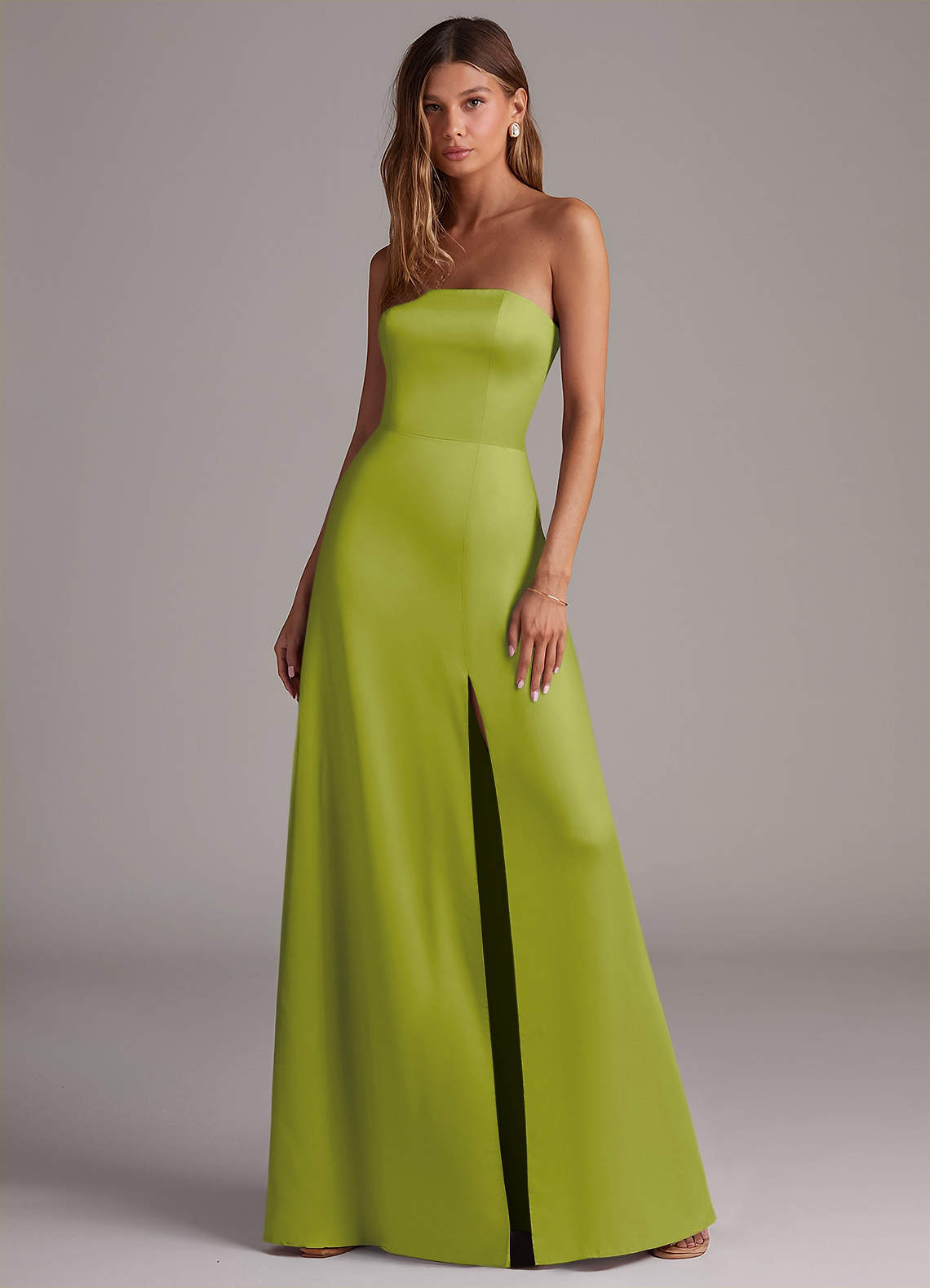 strapless a line bridesmaid dresses Azazie Wren