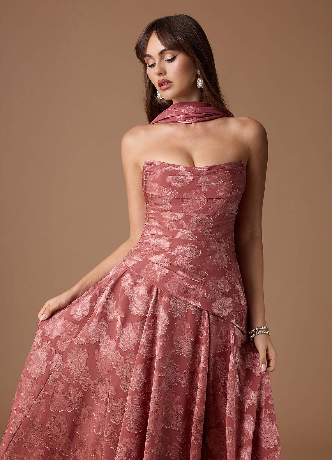 Gabriela Vintage Rose Maxi Dress | Azazie