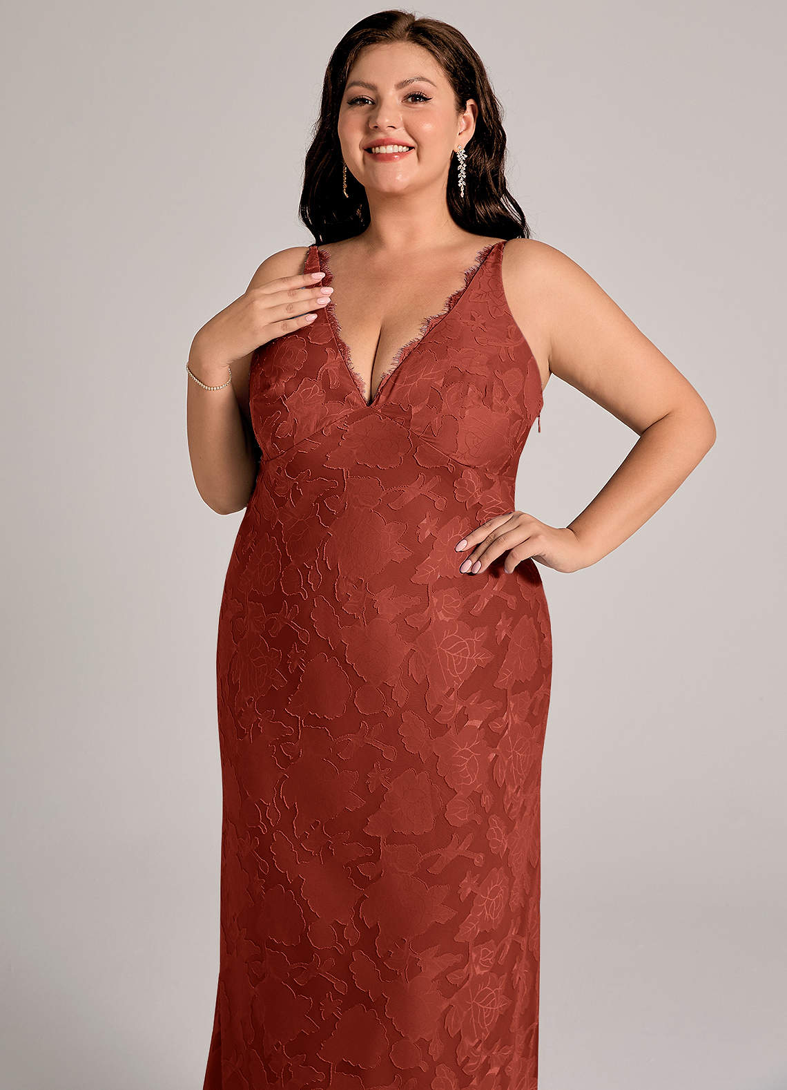 Azazie Tianna Terracotta Bridesmaid Dresses | Azazie