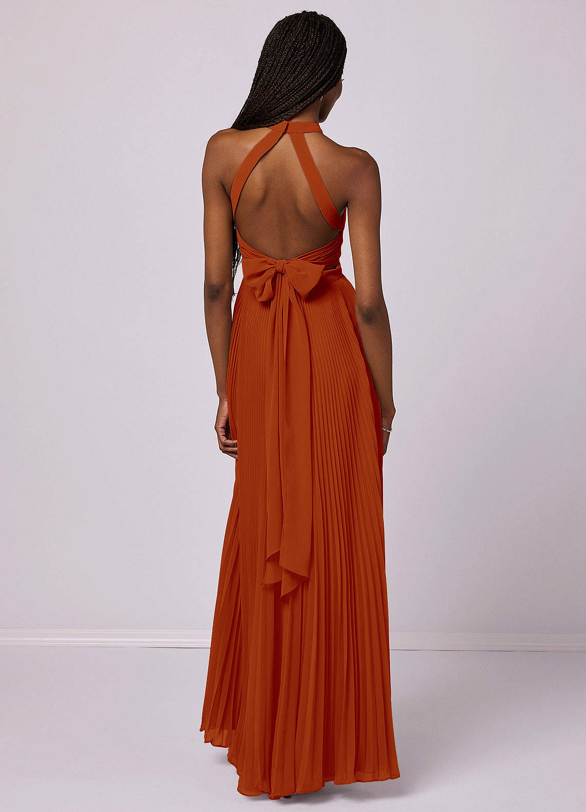 Barbie ♥ Azazie Bridesmaid Dresses Paprika A-Line Pleated Chiffon Dress image1