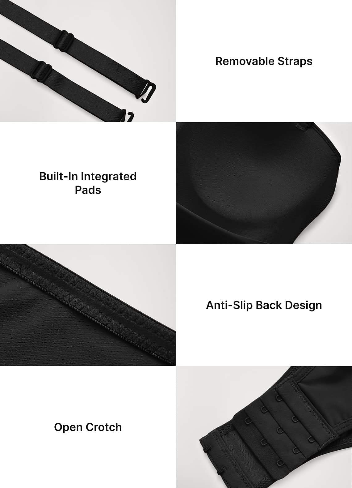 front Strapless Invisible Molded Cup Shapewear