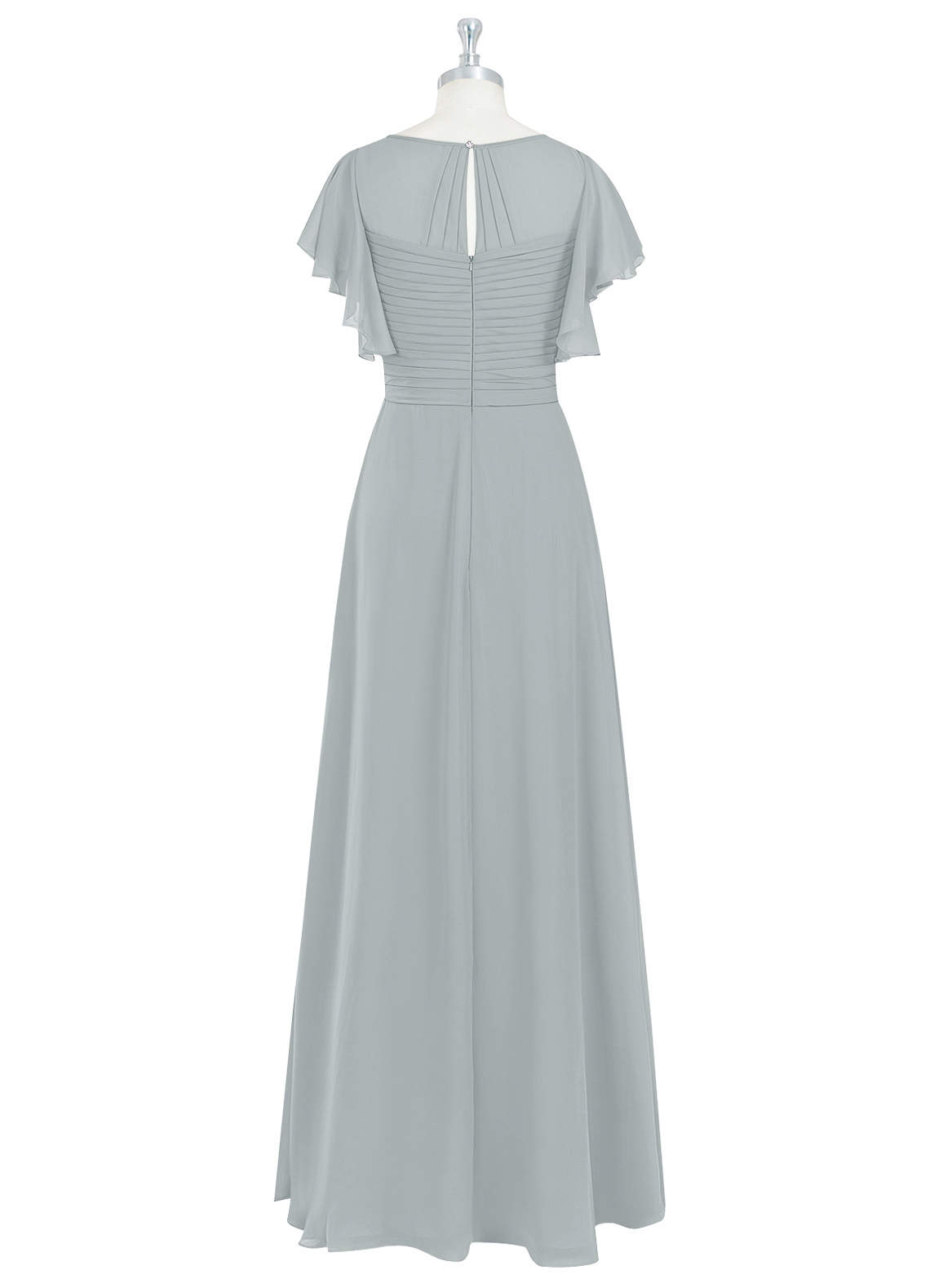 Dolphin Grey Azazie Lily Modest Bridesmaid Dresses | Azazie