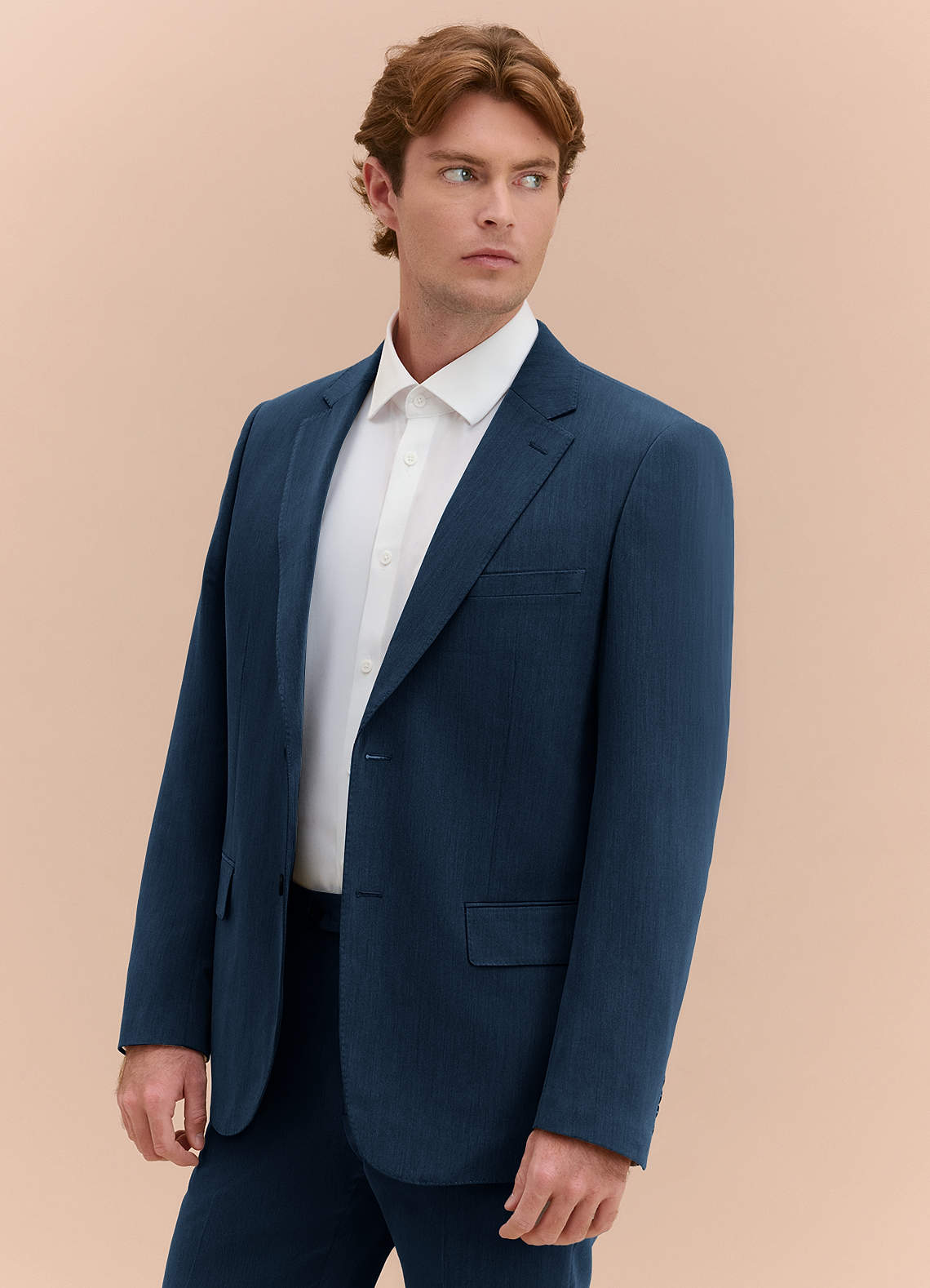 front William Dark Navy Comfort Blend  Suit Jacket