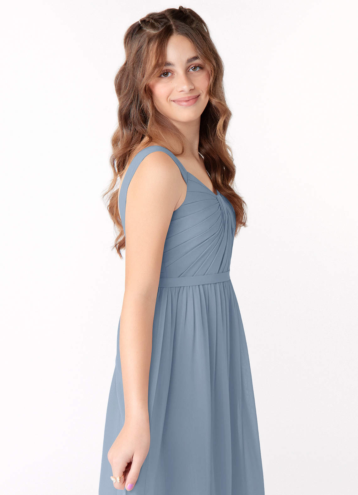 strapless open back dress Milly Liv Pleated Belted Minidress main image 1