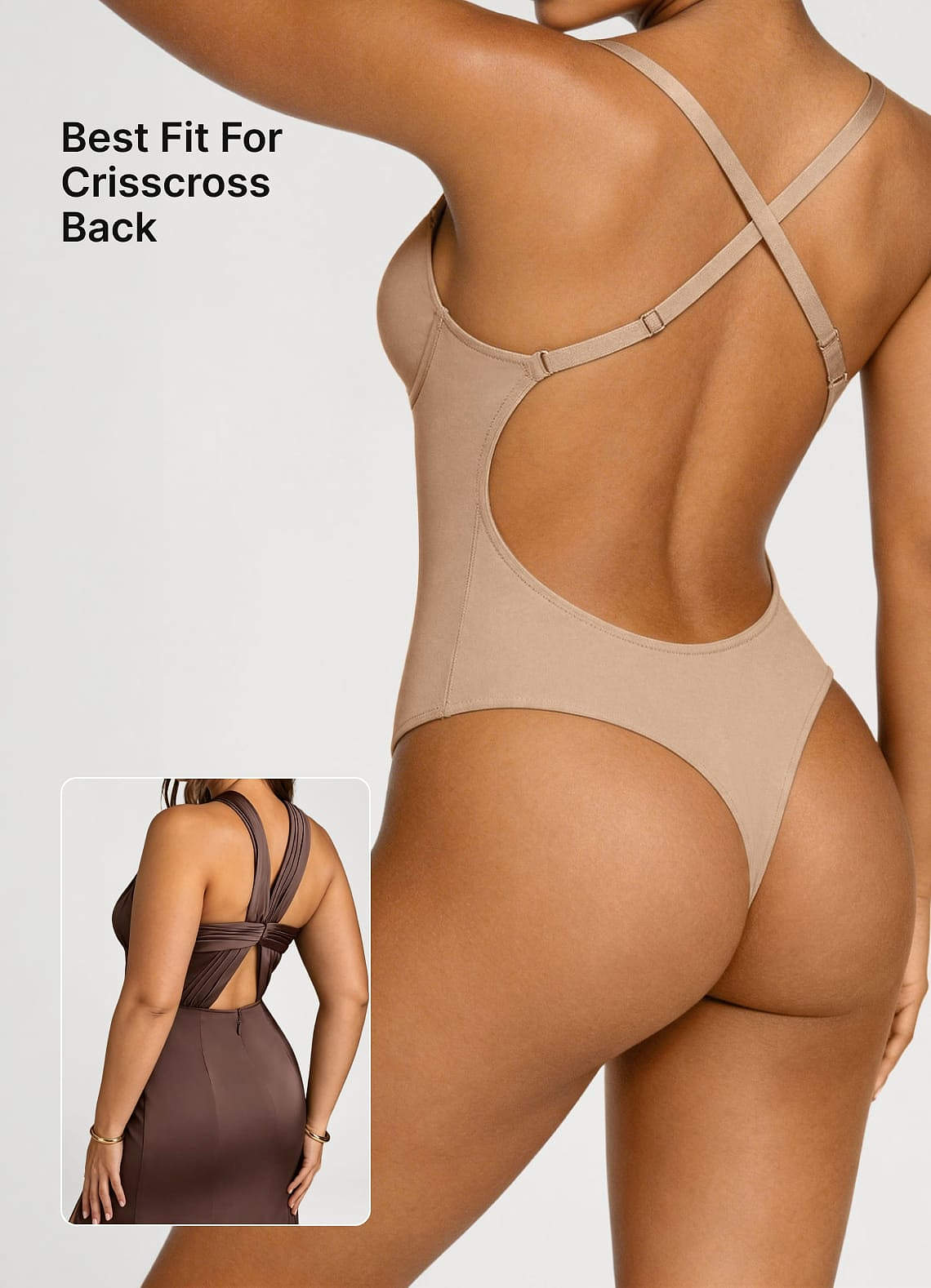 front Strapless, voorgevormde, naadloze string bodysuit