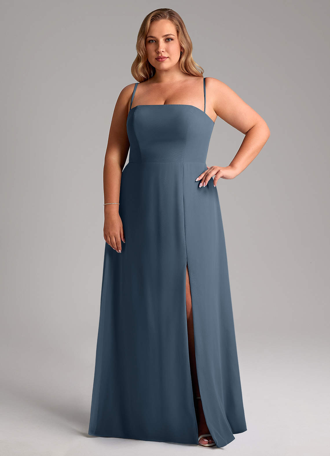 Azazie Wren Neptune Chiffon Bridesmaid Dresses | Azazie