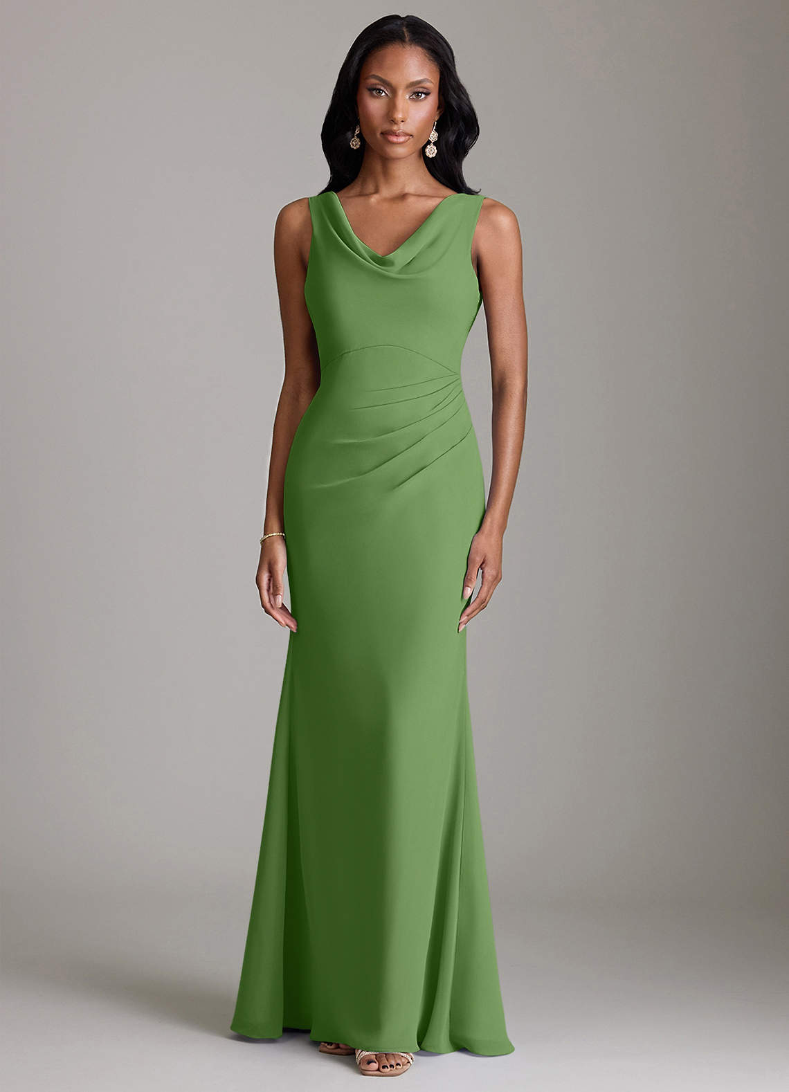 slim fit dress slacks Hell Bunny Basil Dress in Green