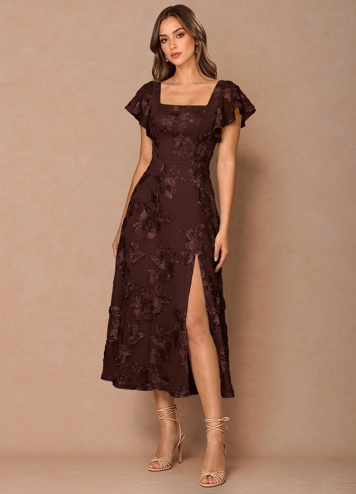 Talia Coco Midi Dress | Azazie
