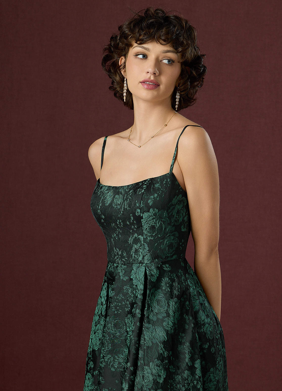 Wendy Black Emerald Maxi Dress | Azazie CA