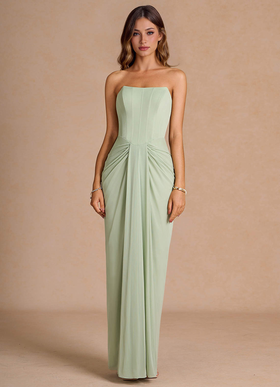 Maxi jurk Anais Licht Groen image3