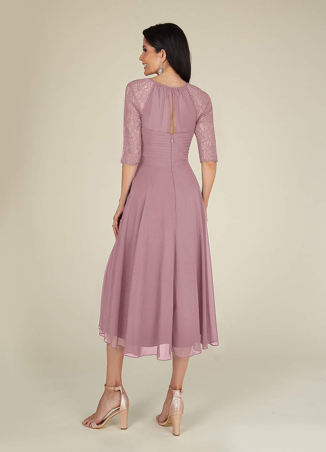 Dusty Rose Azazie Dorothea Mother of the Bride Dress Mother of the ...