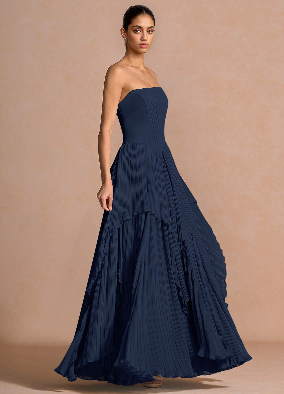 Kerensa Navy Maxi Dress | Azazie