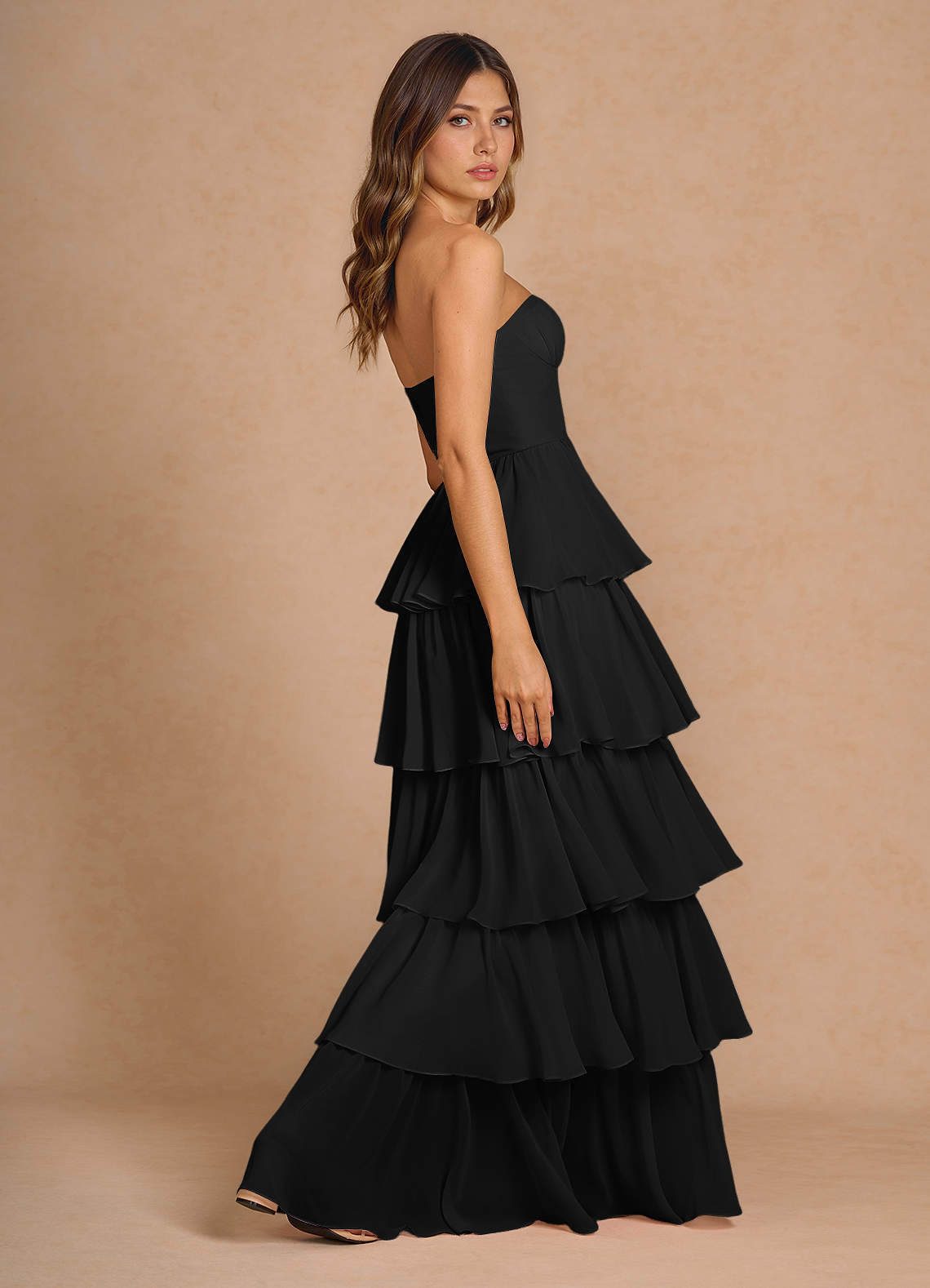 Vestido Negro Largo Kalista image1