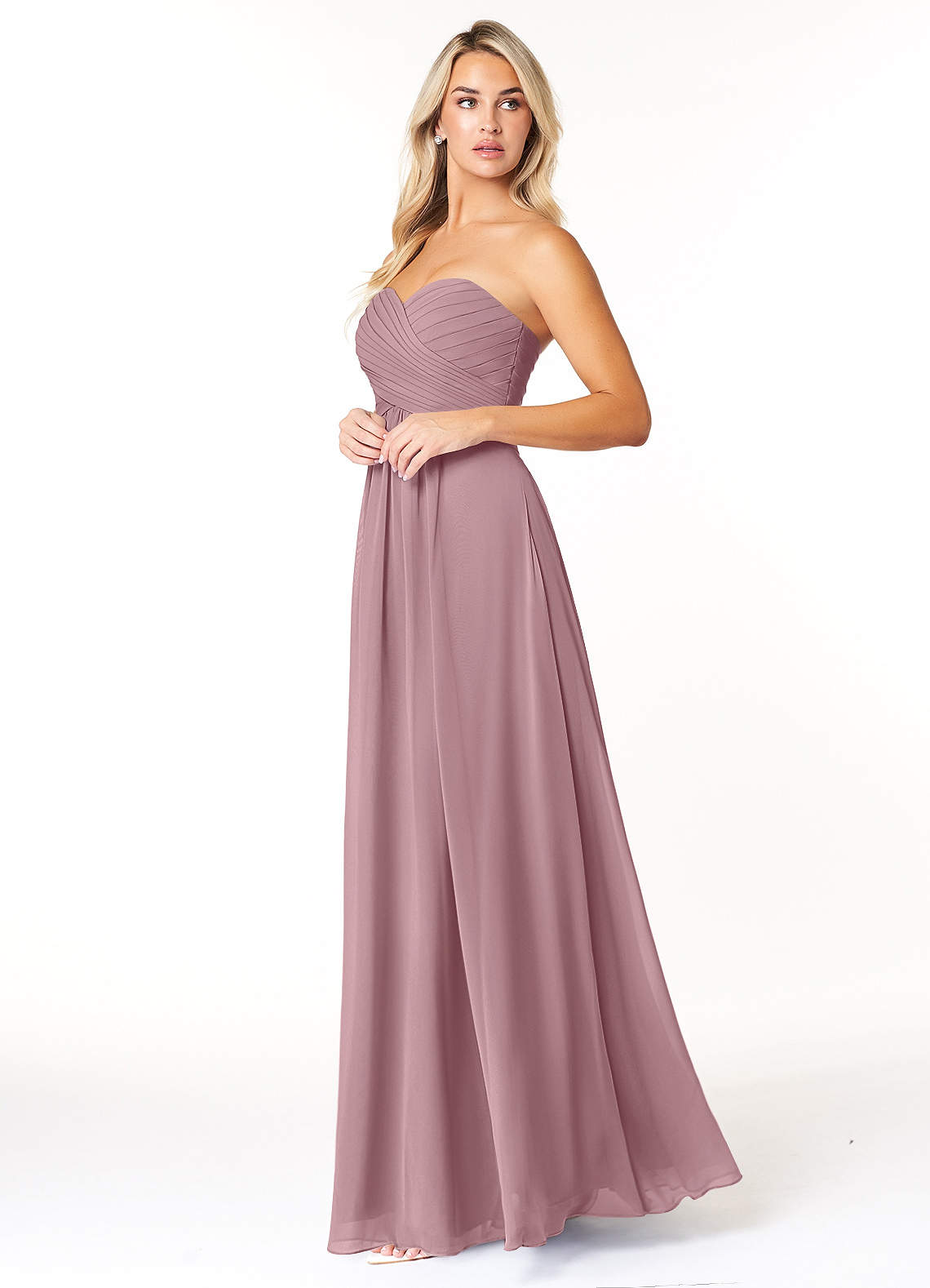 Dusty Rose Azazie Yazmin Bridesmaid Dresses | Azazie