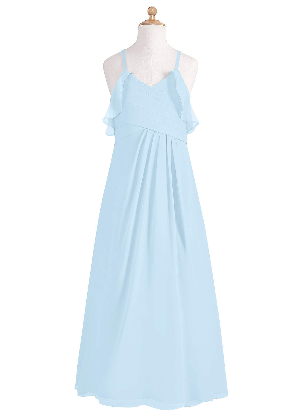 Azazie Dakota Junior Bridesmaid Dress in Sky Blue | Azazie