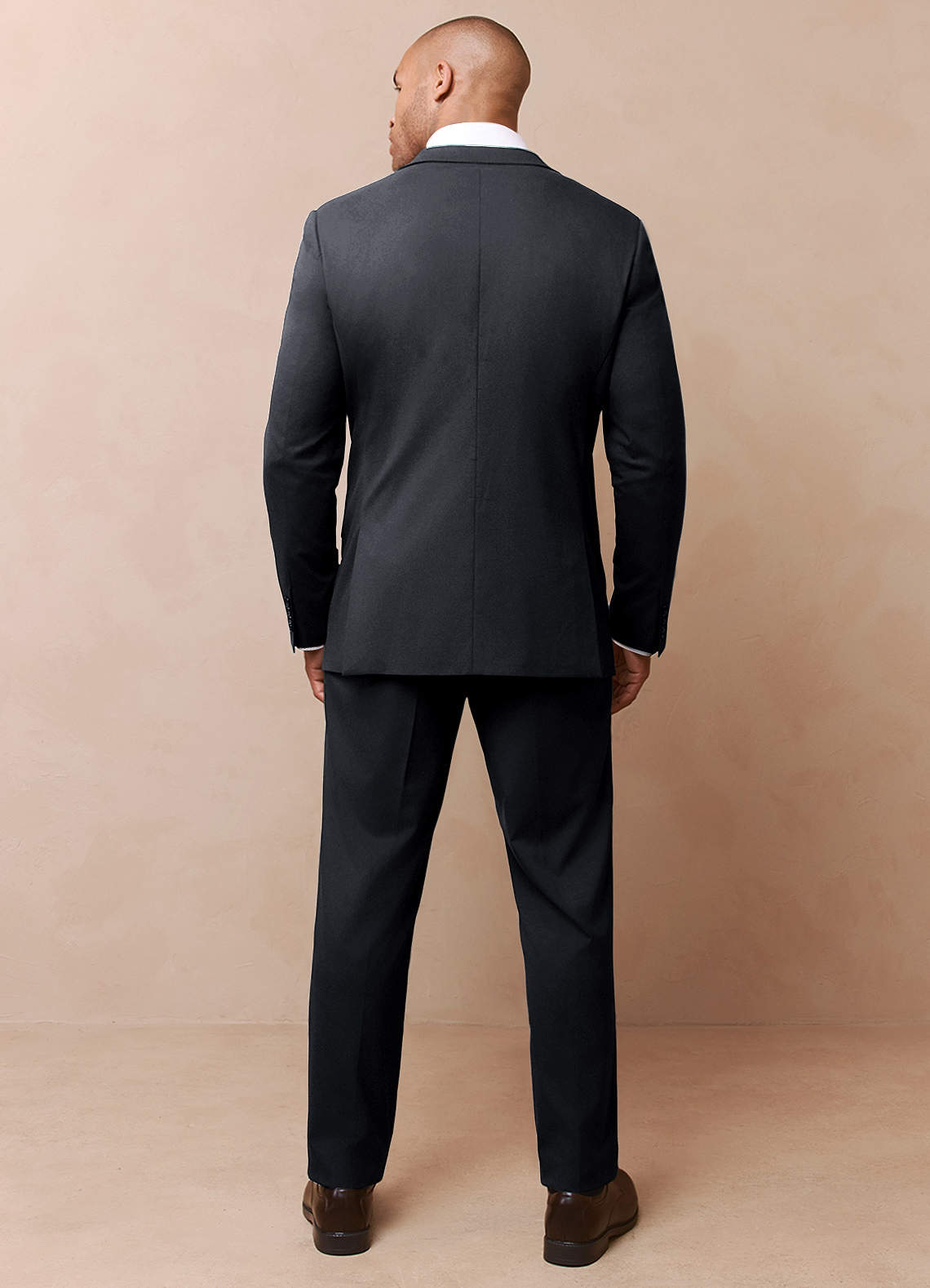 front Savile Charcoal Wool Blend 3-Piece Suit