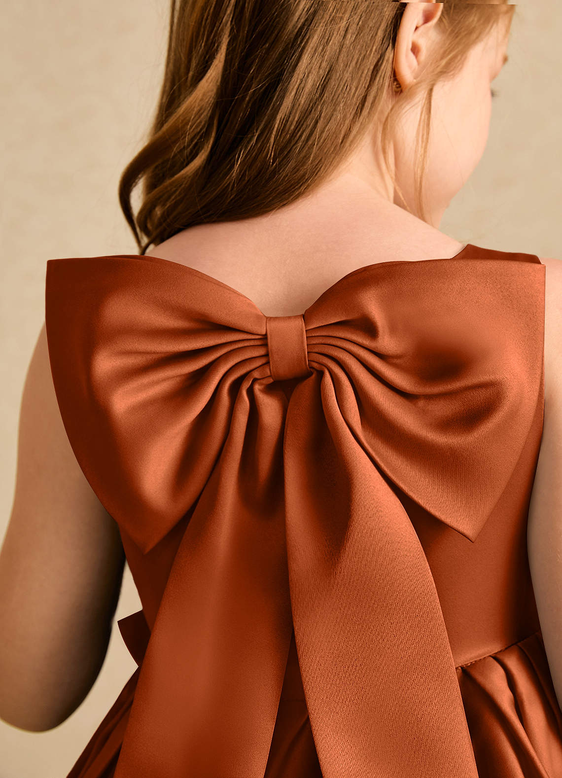 orange dress with bow in back Cute Homecoming Dresses Satin Bow Back Spaghetti Straps  Lisposa