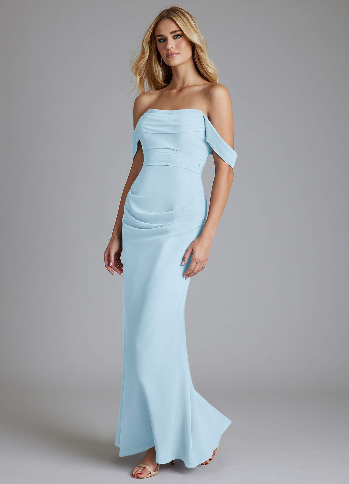 Azazie Luiza Sky Blue Chiffon Bridesmaid Dresses | Azazie Azazie Luiza Sky Blue Chiffon Bridesmaid Dresses | Azazie