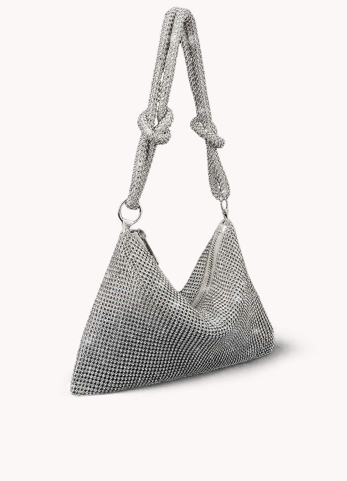 front Mesh Crystal Underarm Bag