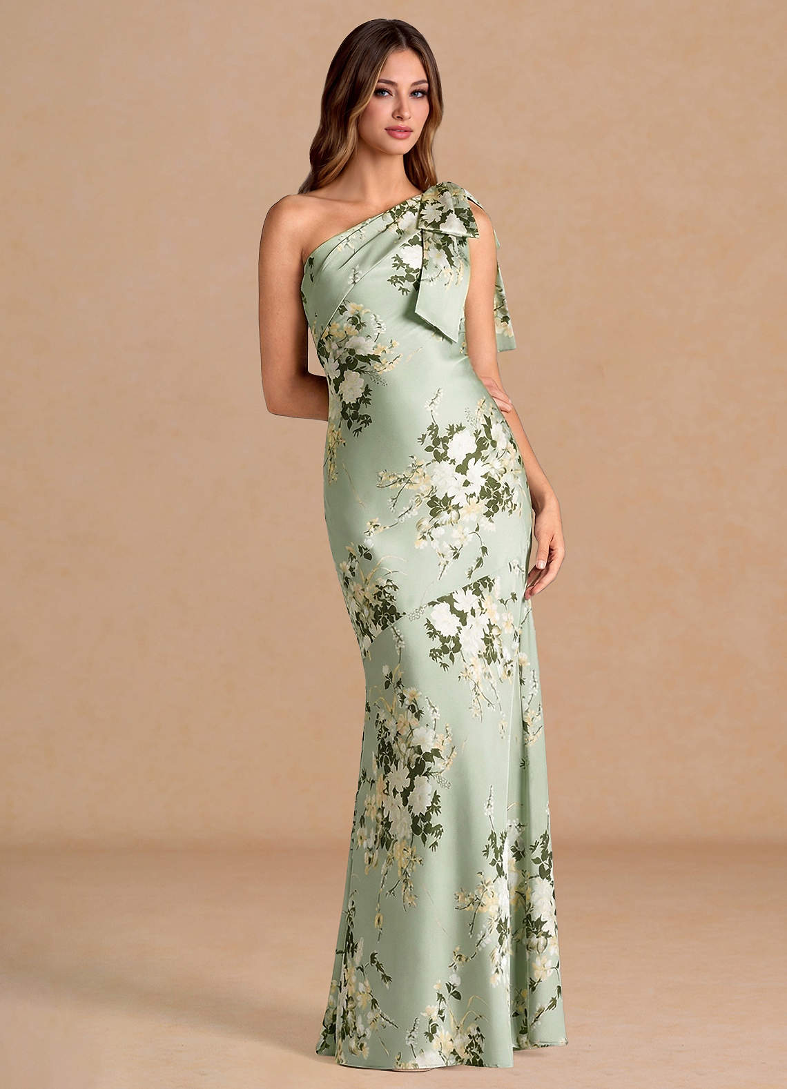 Zara Floral Print Floral Emerald Green Dress Calyra Floral Vines Maxi Dress  Azazie IE