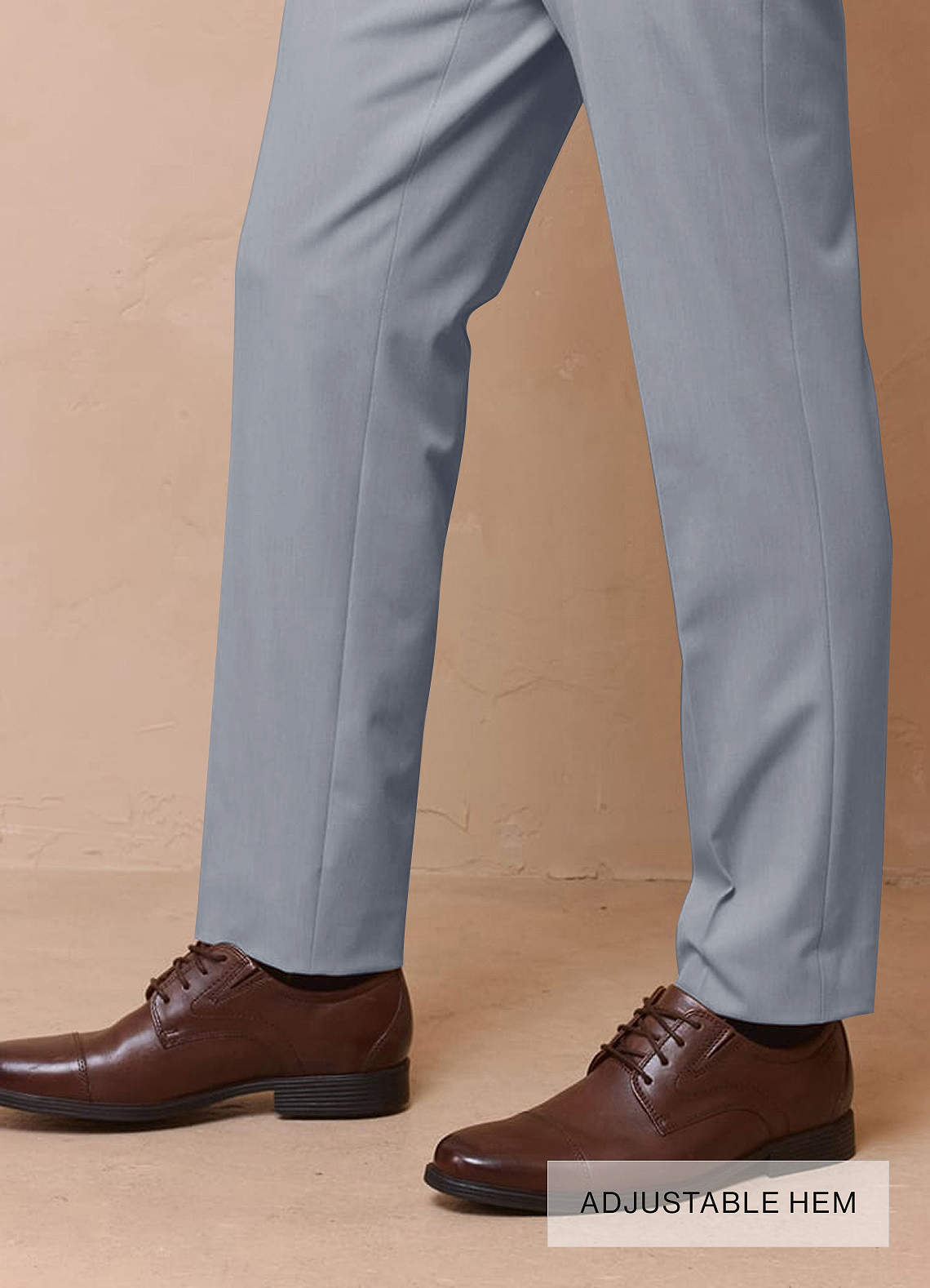 front Savile Light Blue Wool Blend Suit