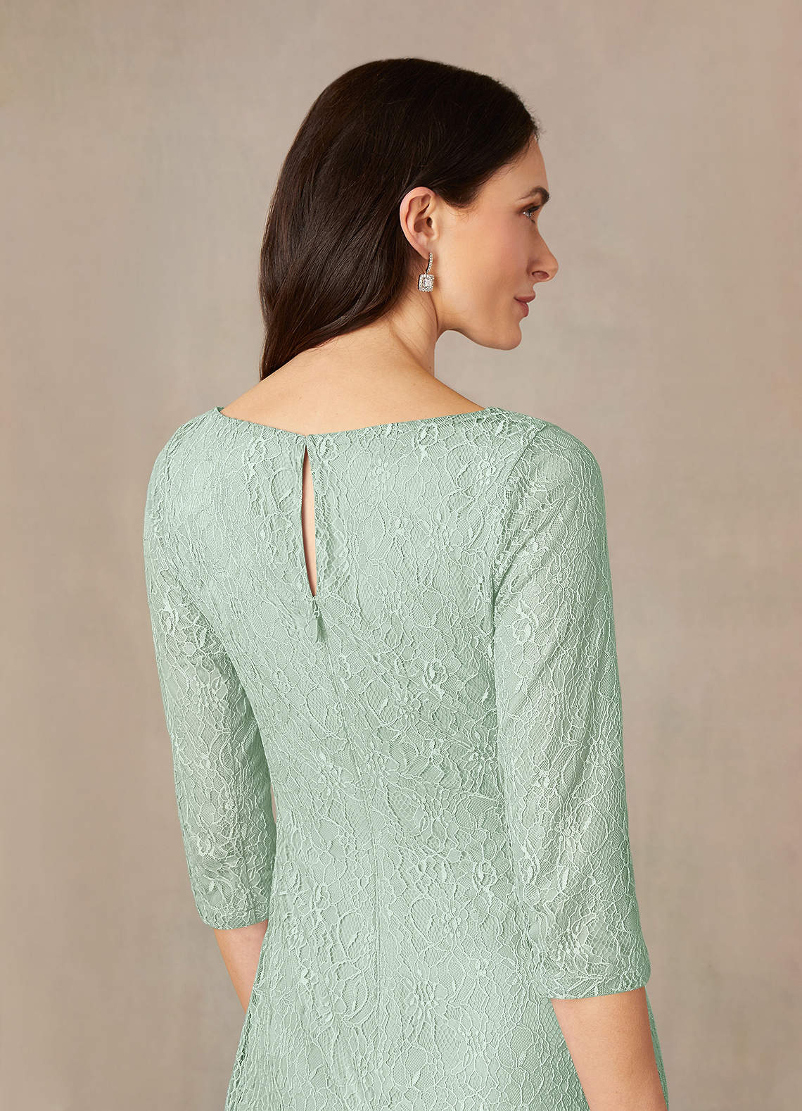 Azazie Lola Agave Sheath Lace Dress Ready to Ship | Azazie Azazie Lola Agave Sheath Lace Dress Ready to Ship | Azazie