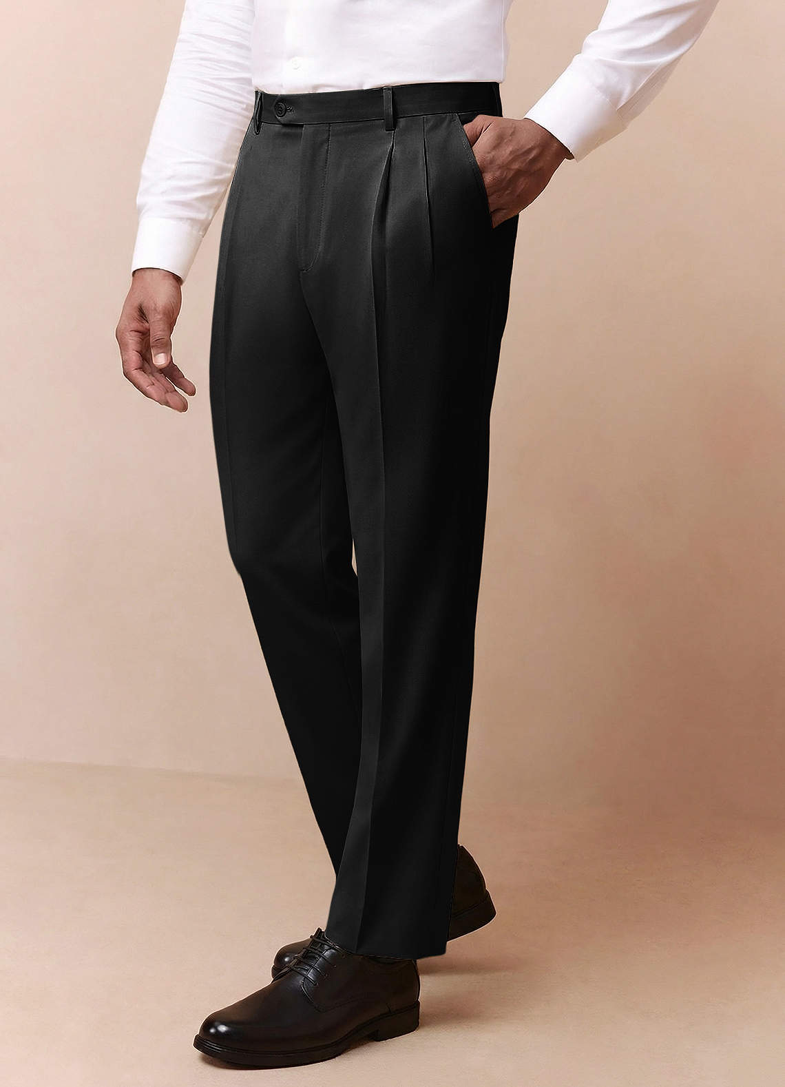 tailored black dress pants Tailored Fit Pegasus Black Washable Suit Pants