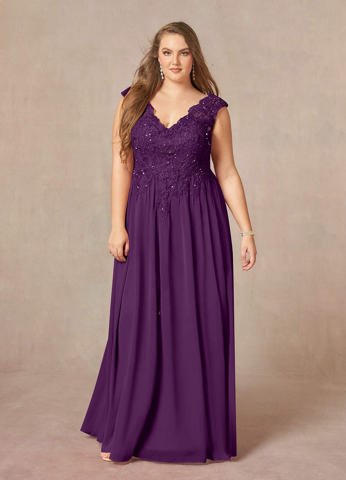 open lace back dress Giulia Chiffon Draped Maxi Dress / Purple | Meshki