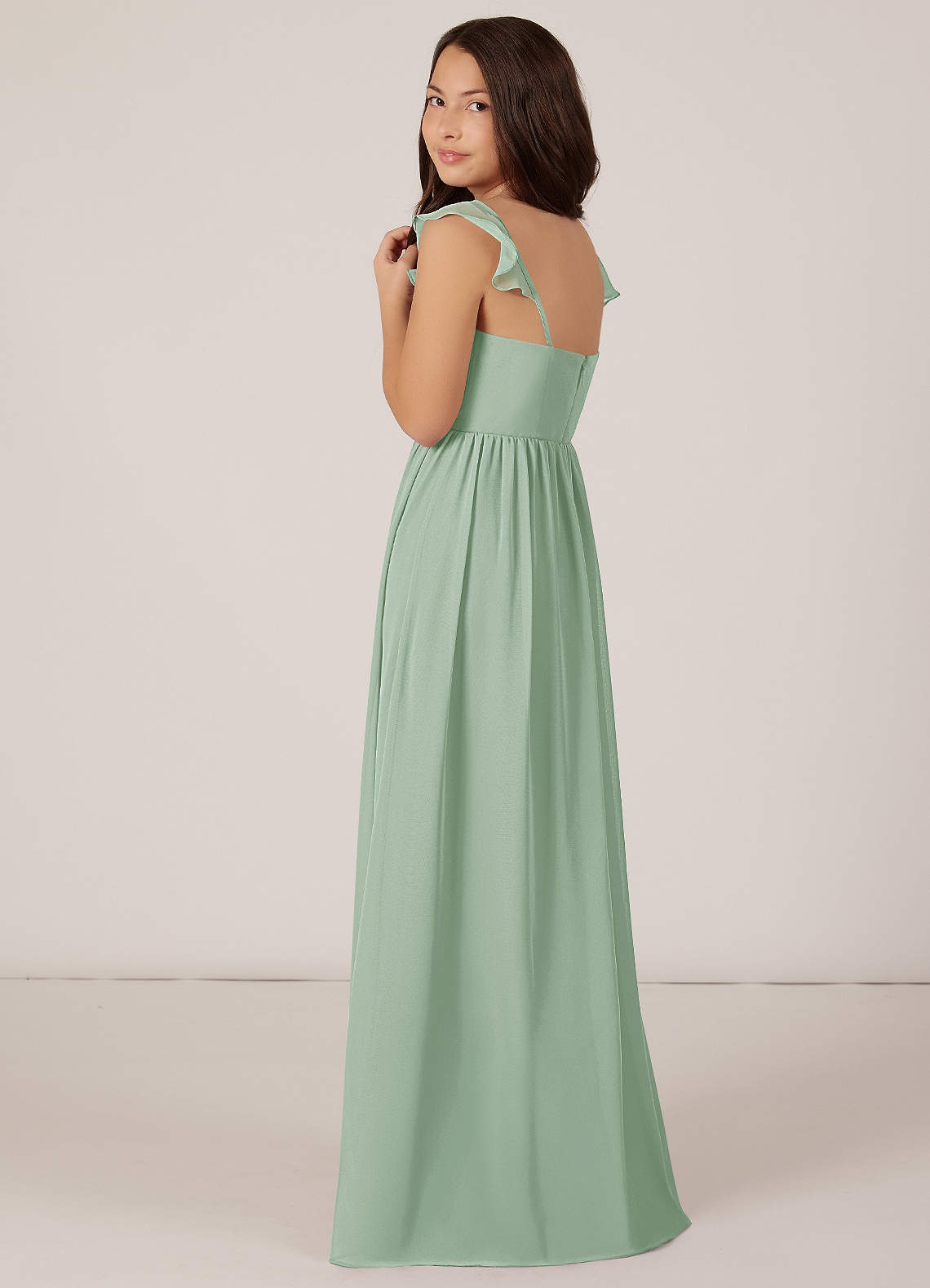green emerald velvet dress High Cowl Neck Drape Chiffon Bridesmaid Dress