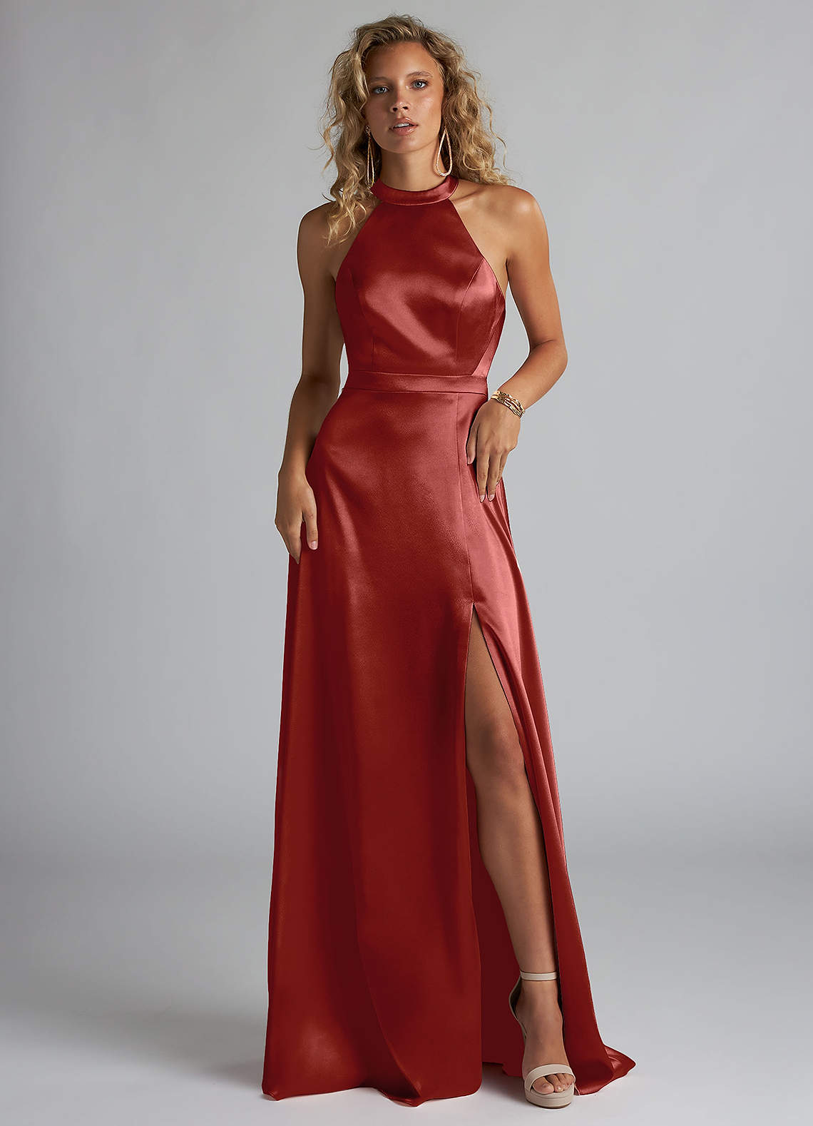 Rust Azazie Clarice Bridesmaid Dresses | Azazie