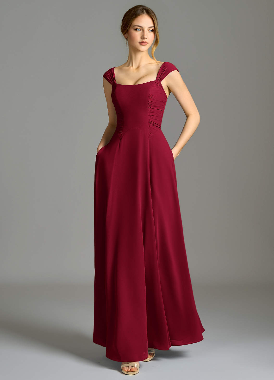 oasis burgundy dress Women's Wine Satin Open Back Detail Maxi Bridesmaid Dress