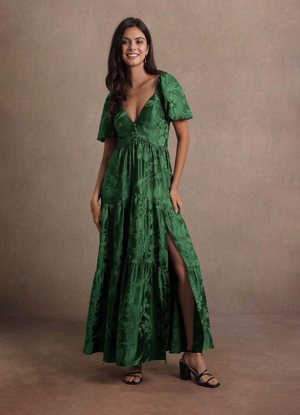 Jacquard Dress Hunter Green Christmas Dress Juniper Jacquard Dress Made To  Order Indie Blue