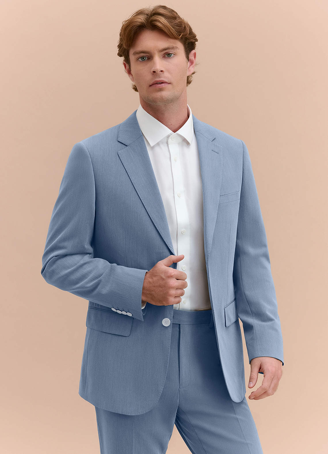 front William Dusty Blue Comfort Blend Suit