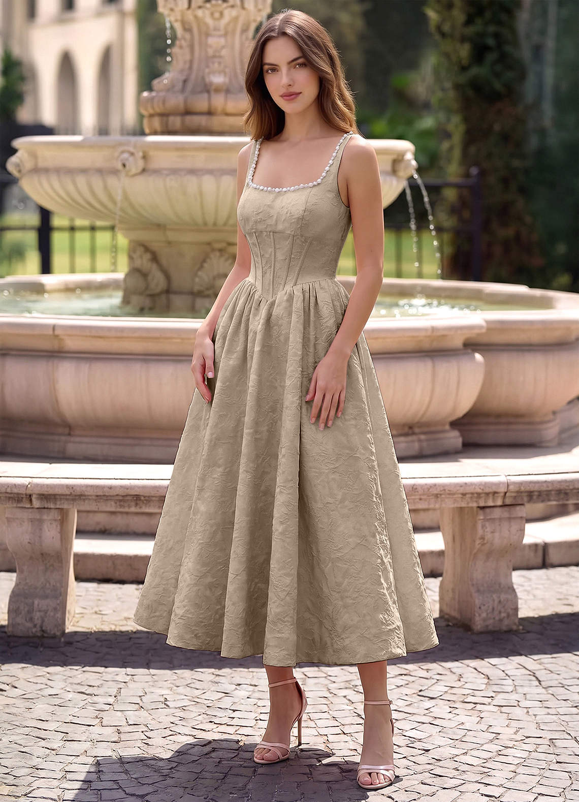 jaymes floral smocked long sleeve maxi dress Chloe Smocked Bodice Long Balloon Sleeve Maxi Dress