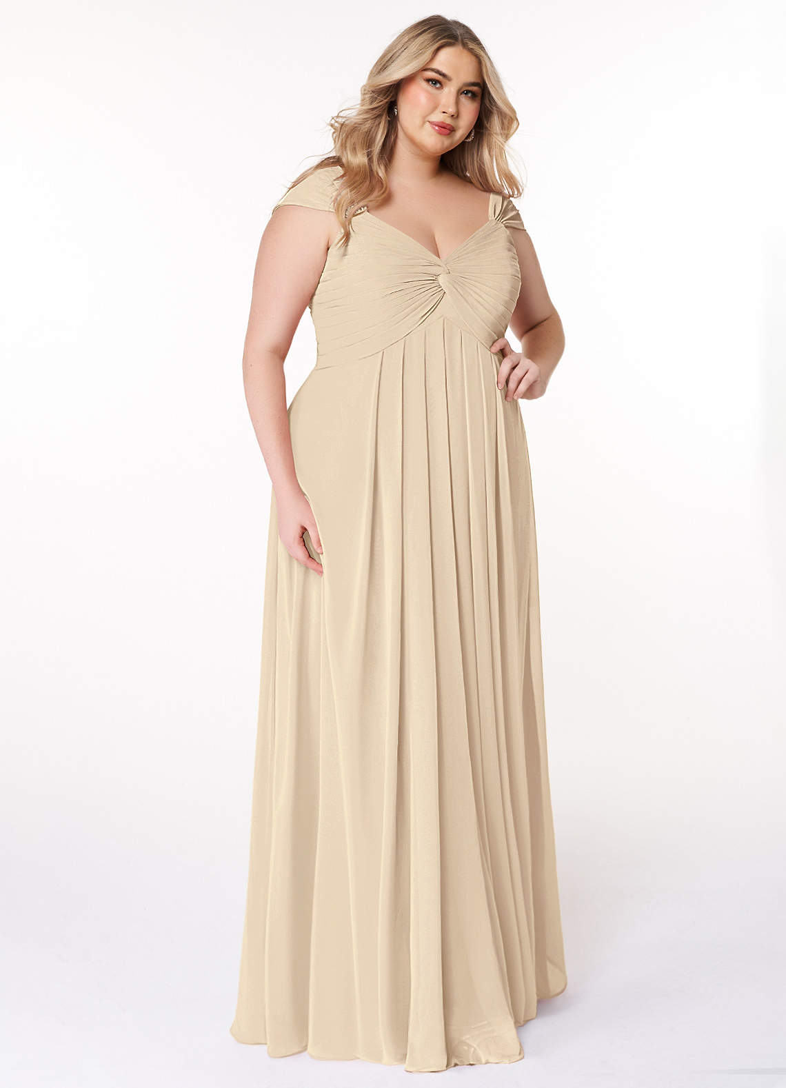 champagne multiway bridesmaid dresses Tessie Dress in Champagne