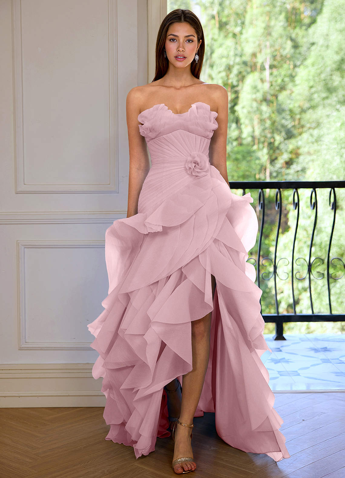 a line lilac dress Stella Couture 24199 Size 6 Lilac Long A Line Sheer lace Corset Prom Dress Maxi Slit Sequin Formal Gown