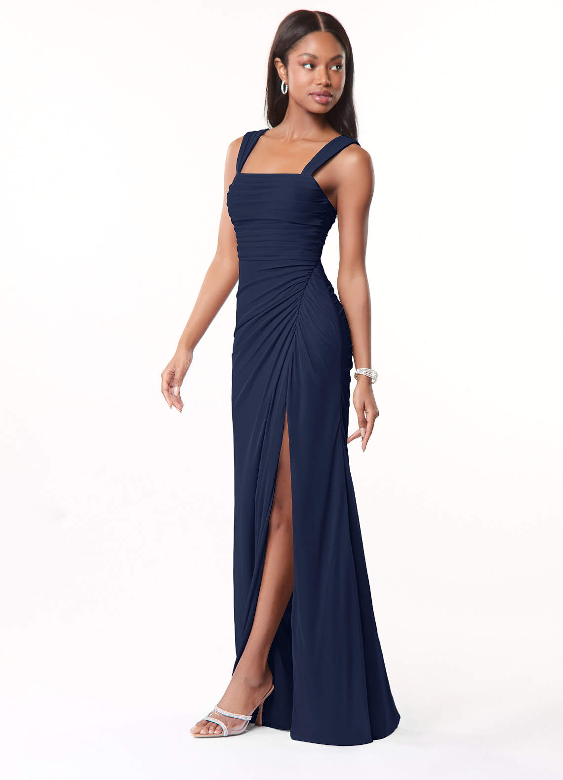Azazie Jesaphine Dark Navy Bridesmaid Dresses | Azazie