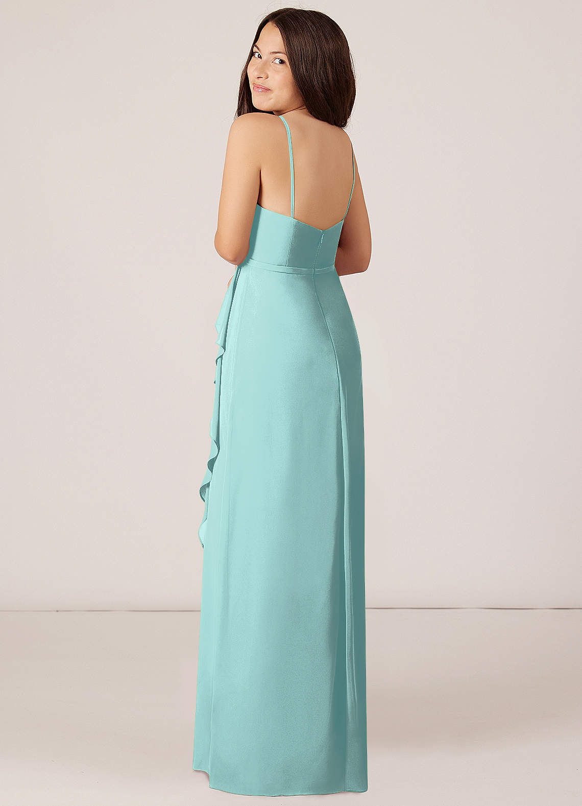 aqua junior bridesmaid dresses Amazon.com: Farichos Chiffon Junior Bridesmaid Dresses for Wedding Aqua Long Flower Girl Dresses Slit Spaghetti Straps Girls Party Dress 2T : Clothing, Shoes & Jewelry