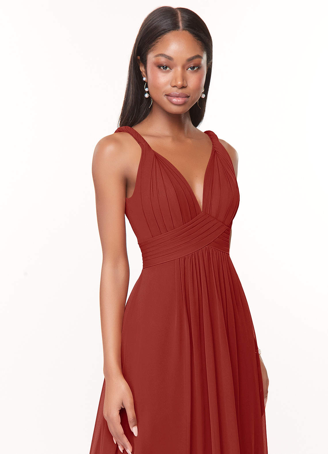 HOLIDAY テープボーダードレス Leana Impact Dress in Cedarwood - Joyfolie