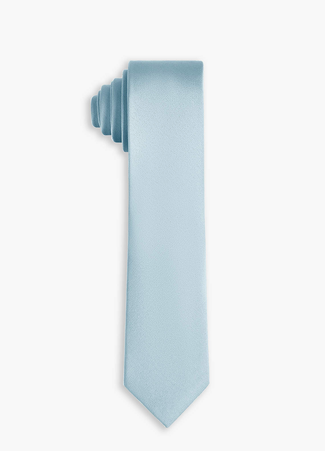 front Stretch Satin Skinny Tie