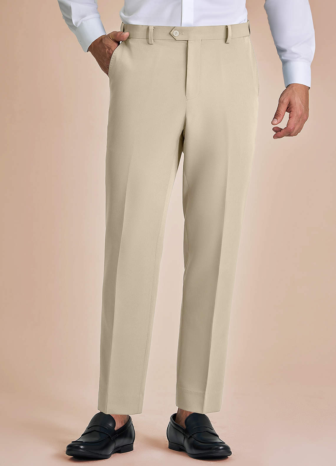 front James Tan Pantalones de vestir